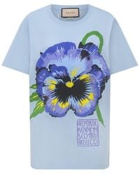 Gucci - X Ken Scott Floral Print T-shirt - Lyst