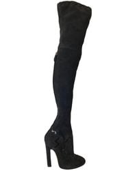 Alaïa - Over Knee Studded Boots - Lyst
