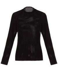 BCBGMAXAZRIA - Ashlynd Mesh Turtleneck Top - Lyst