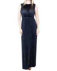 Nina Ricci - Black Pleated Sequin Embellished Maxi Silk Gown - Lyst