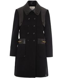 Gucci - Horsebit-detail Double-breasted Wool Coat - Lyst