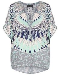 BCBGMAXAZRIA - Ayanna Oversized Printed Top - Lyst