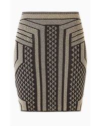 BCBGMAXAZRIA - Josa Metallic Pencil Skirt - Lyst