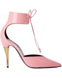 Gucci - Priscilla Glossed-leather Pumps In Pink - Lyst