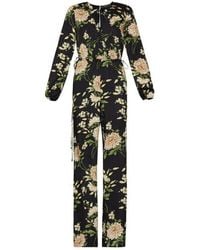BCBGMAXAZRIA - Garden Floral Wide-leg Jumpsuit - Lyst