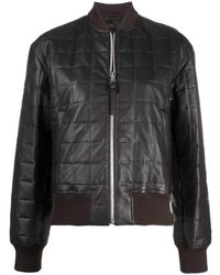 Bottega Veneta - Quilted Leather Bomber Jacket - Lyst