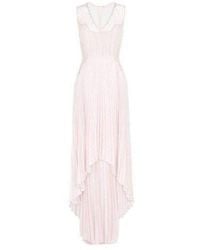BCBGMAXAZRIA - Angelea Pleated High Low Dress - Lyst