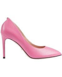 Gucci - Pink Leather Stiletto Pump - Lyst