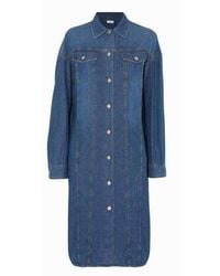 Dries Van Noten - Doralie Blue Denim Shirt Dress - Lyst