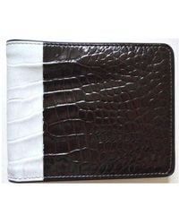 Dries Van Noten - Two Tone Crock Print Leather Wallet - Lyst