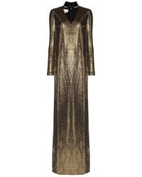 Gucci - Patent Choker Chainmail Gown - Lyst