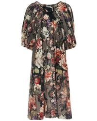 Dries Van Noten - Off-the-shoulder Cotton Midi Dress - Lyst