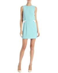 Christopher Kane - Double Safety Belt Wool Green Mint Dress - Lyst