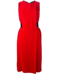 Alexander Wang - Belt Detail Red Sheath Dress - Lyst
