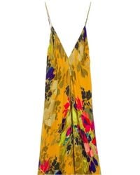 Nicole Miller - Angelina Botanic Silk Maxi Dress - Lyst