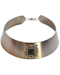 Helene Zubeldia - Crystal Chocker Necklace - Lyst