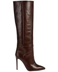 Paris Texas - Crocodile-effect Leather Knee-high Boots - Lyst