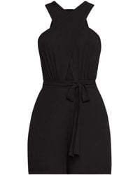 BCBGMAXAZRIA - Wide-leg Halter Romper - Lyst