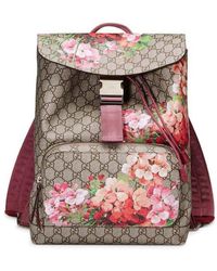 blue flower gucci backpack