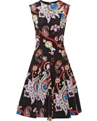 Mary Katrantzou - Masson Printed Silk-satin Dress - Lyst