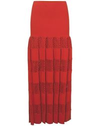 Sonia Rykiel - Textured Stripe Skirt - Lyst