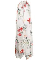 McQueen - Endangered Flower Print Sleeveless Dress - Lyst