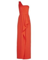 BCBGMAXAZRIA - Kristine One-shoulder Peplum Gown - Lyst