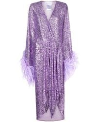 Nervi - Feather Sequinned Dress - Lyst