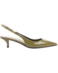 Gucci - Signoria Patent Leather Slingback Pumps - Lyst