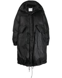 Sacai - Black Down High Neck Padded Parka - Lyst