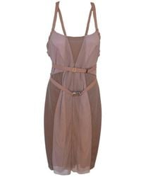 BCBGMAXAZRIA - Abbie Sleeveless Contrast-lace Dress - Lyst