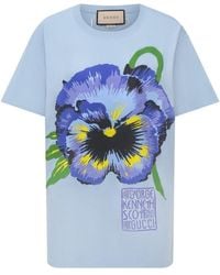 Gucci - X Ken Scott Floral Print T-shirt - Lyst