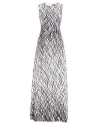 BCBGMAXAZRIA - Sleeveless Printed Gown Dress - Lyst