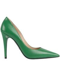 Gucci - Pointed-toe 105mm Green Leather Pumps - Lyst