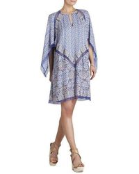 BCBGMAXAZRIA - Bardot Printed Long Sleeve Dress - Lyst