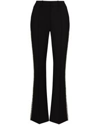 Area Fitted Jewelled Trousers - Black