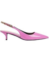 Gucci - Signoria Patent Leather Slingback Pumps - Lyst