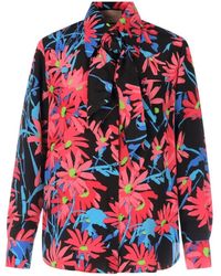 Gucci - X Ken Scott Floral Print Silk Shirt - Lyst