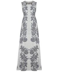 elinor sleeveless lace gown