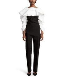 Jacquemus - Le Pantalon Straight High Rise Wool Trousers Pants - Lyst