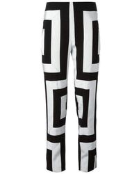 KENZO - Geometric Print Trousers Pants Fr 40 (us 10) - Lyst