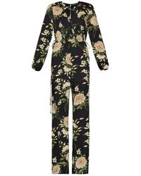 BCBGMAXAZRIA - Garden Floral Wide-leg Jumpsuit - Lyst