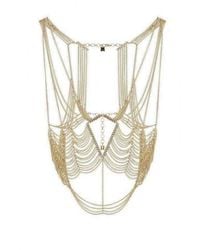 BCBGMAXAZRIA - Gold Cutout Body Chain - Lyst