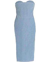 Acne Studios - Blue Boned Light Weight Denim Dress - Lyst