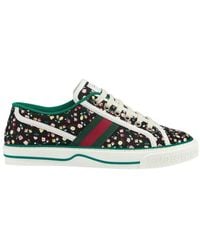 Gucci - Tennis 1977 Floral Low Top Sneaker - Lyst