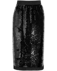 Dolce & Gabbana - Sequin-embellished Pencil Skirt It 42 (us 6) - Lyst