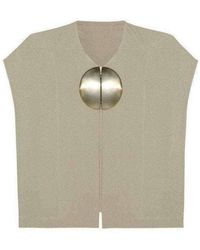 Rick Owens - Dagger Mantlette Silk-crepe Jacket - Lyst