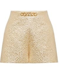 Valentino - Vlogo Chain Tailored High-waist Shorts - Lyst