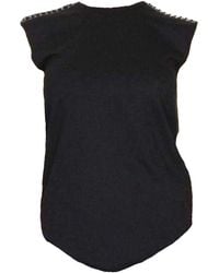 Balmain - & Gold Chain Trimmed Tank Top - Lyst