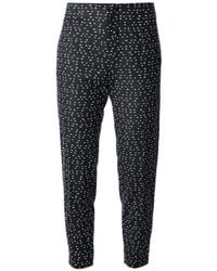 Chloé - Wool Blend Pattern Trousers - Lyst